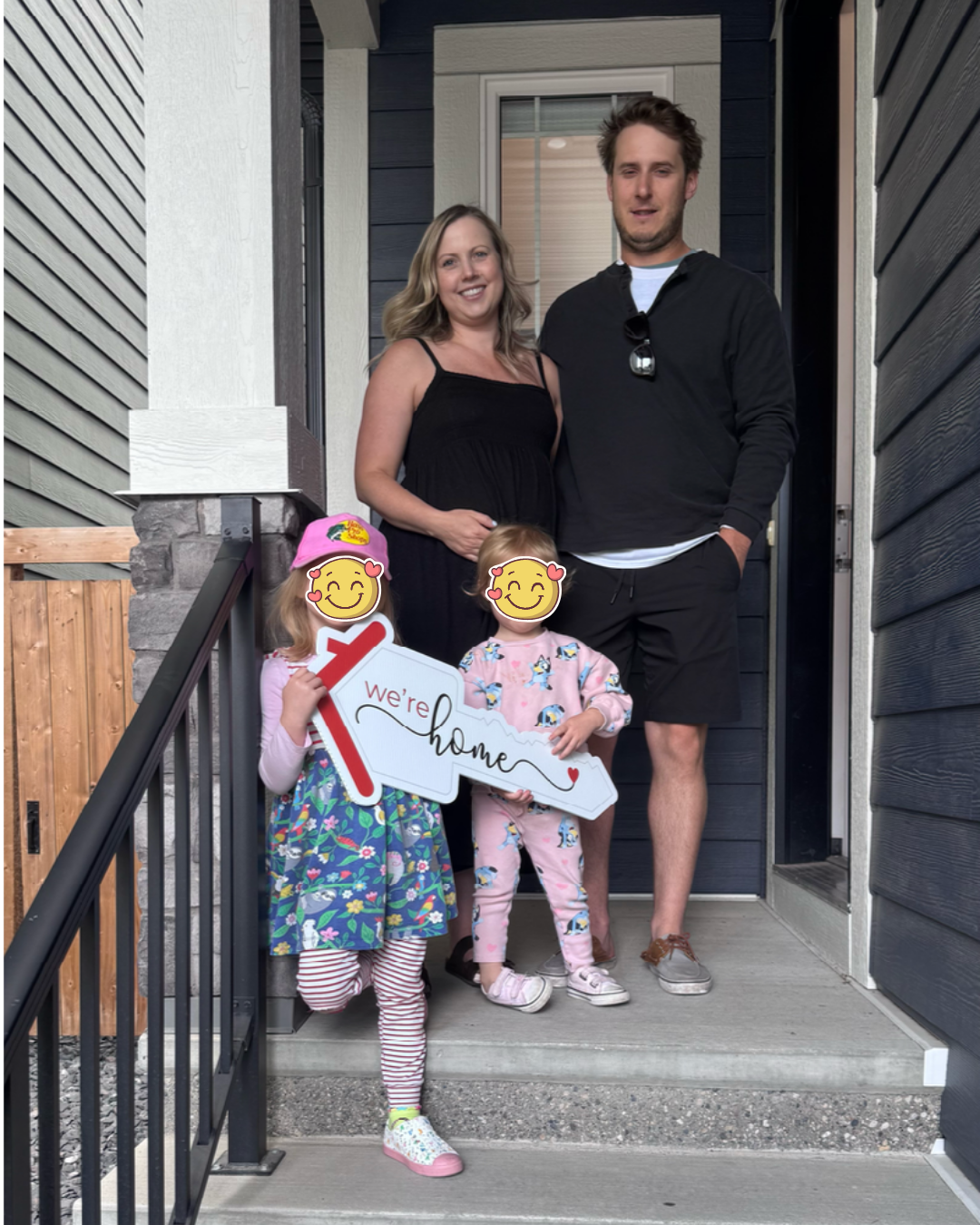 Trung Bien with client after buying their home